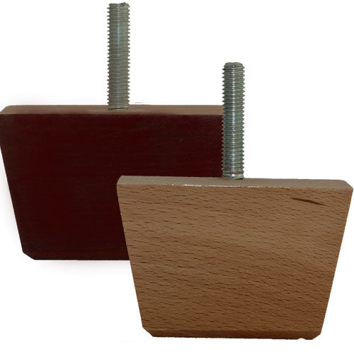 Square Tapered Wooden Furniture Legs - 50mm High - c/w Washer