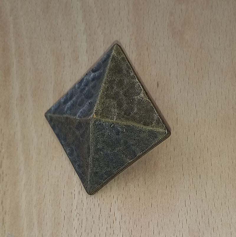 Square Pyramid Nail (50mm Sq.) Brass Finish