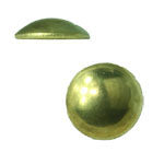 16mm BRASS PLATED Round Decorative Upholstery Nail. Low Domed.