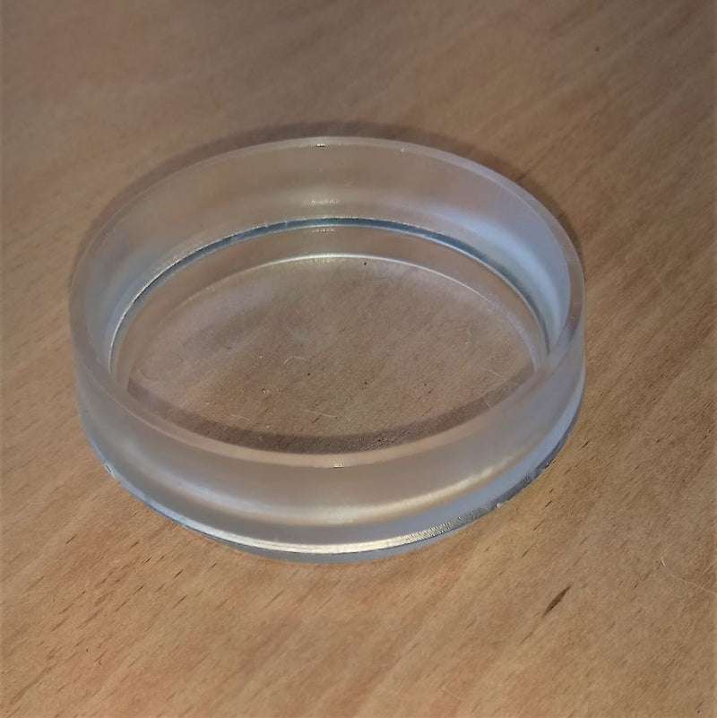 Castor Cups Transparent 60mm diameter  (Pack 4)