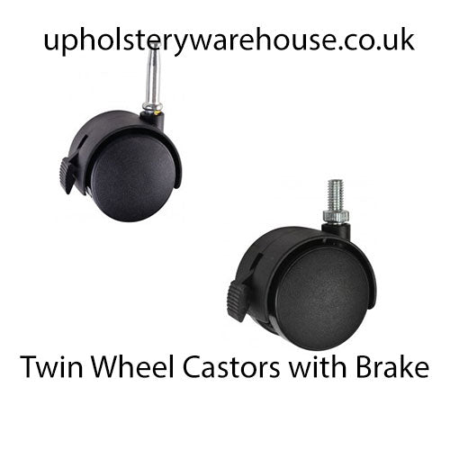 Twin Wheel Castors - each