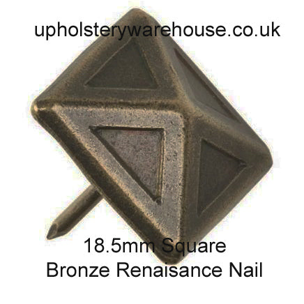 18.5mm Square BRONZE RENAISSANCE Nail