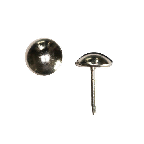 9.5mm NICKEL PLATED Round High Domed Decorative Upholstery Nails