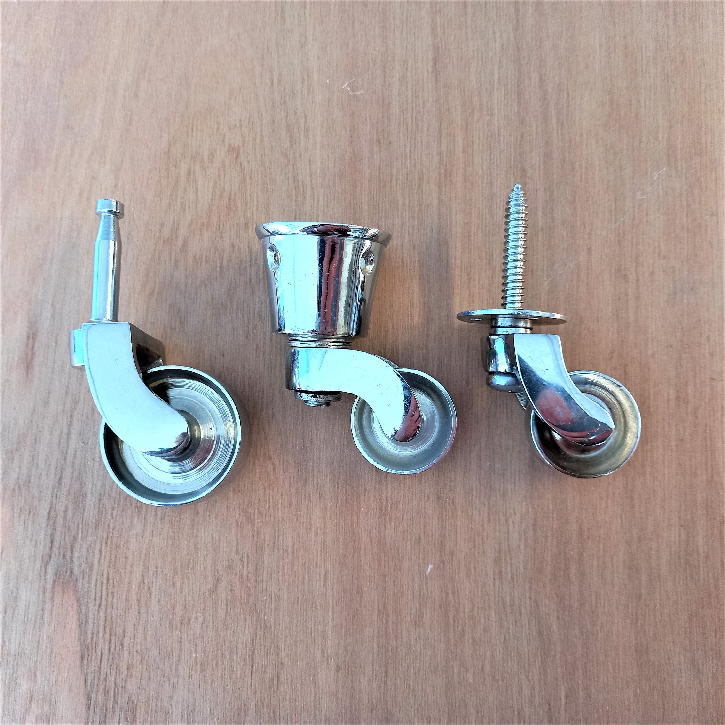 Chrome Furniture Castors