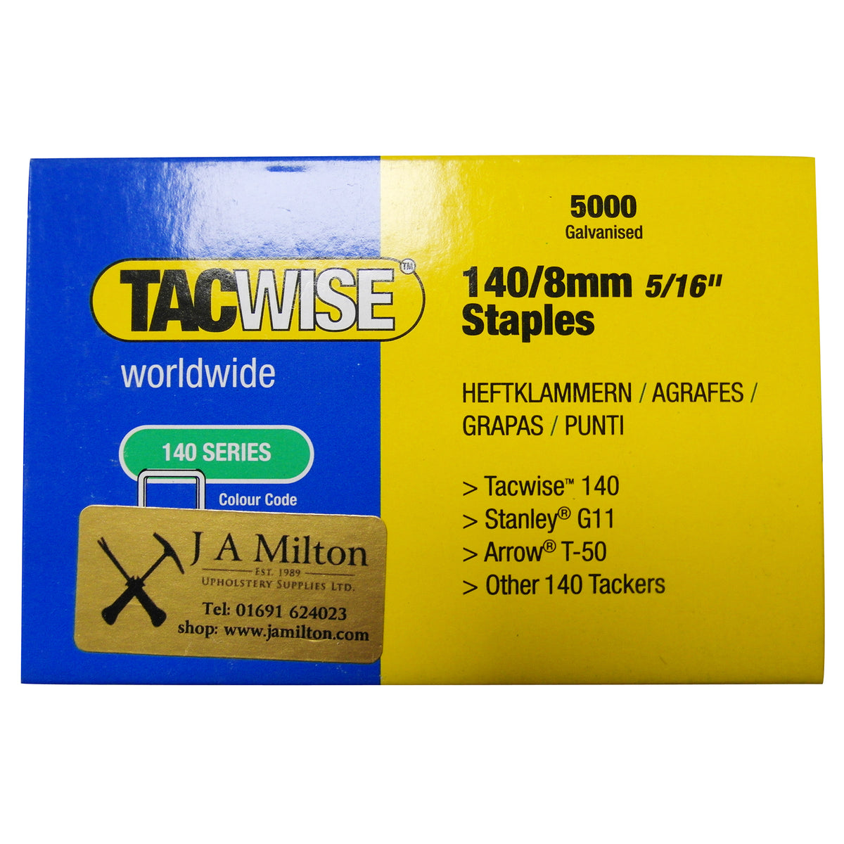Series staples 8mm deep (5000)140