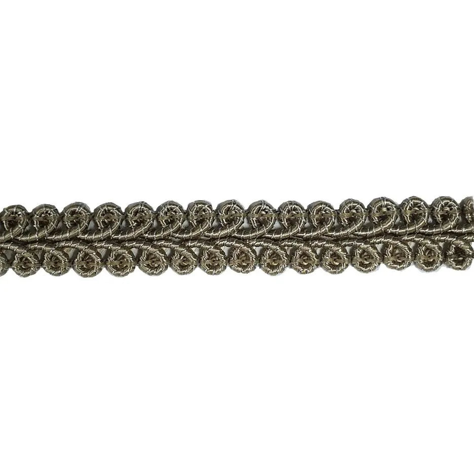 Sparkling Quill Gimp approx 10mm Col. Platinum - Full 15mtr