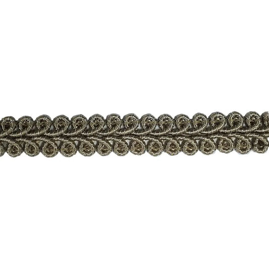 Sparkling Quill Gimp approx 10mm Col. Platinum - Full 15mtr