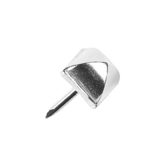 9mm Square  NICKEL PLATED Domed Upholstery Nail