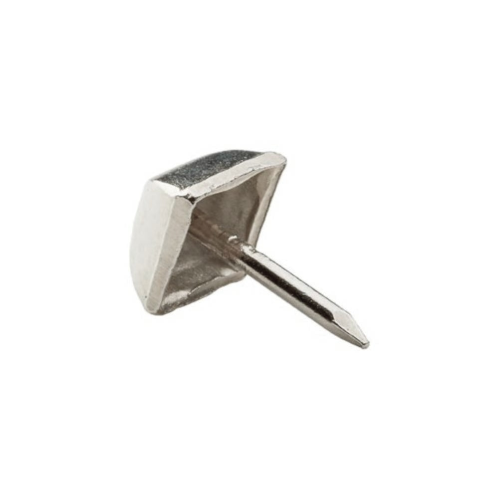 9mm Square  NICKEL PLATED Domed Upholstery Nail