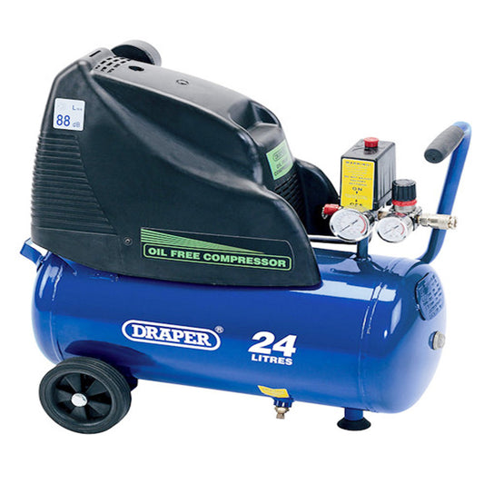 Oil Free Compressor 24ltr with wheels | Upholstery Warehouse