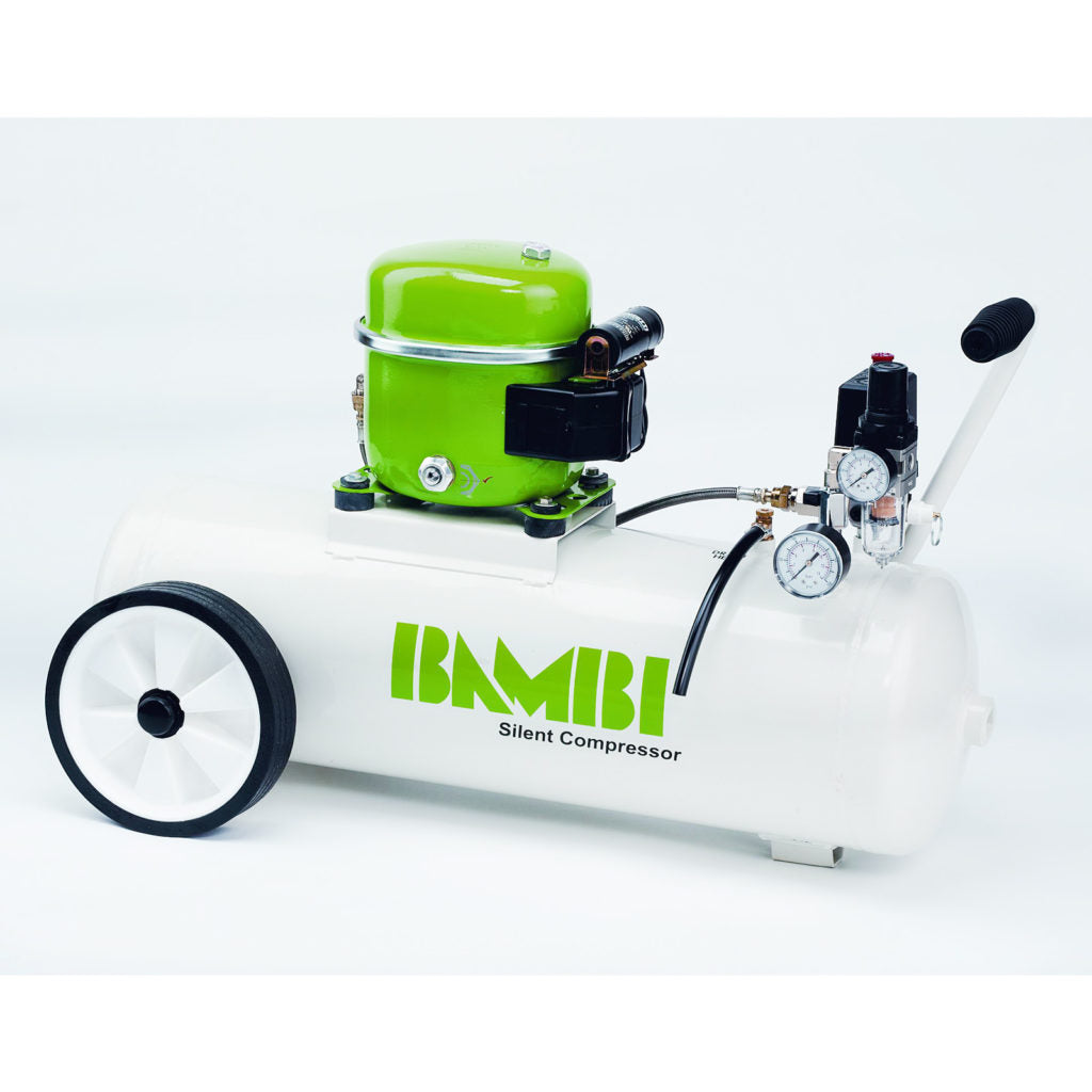 Silent Oil Compressor Bambi – With wheels 50 ltr | Upholstery Warehouse