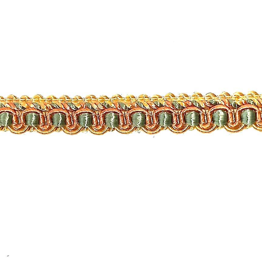 Antique Braid 392 - pale green/pink/gold