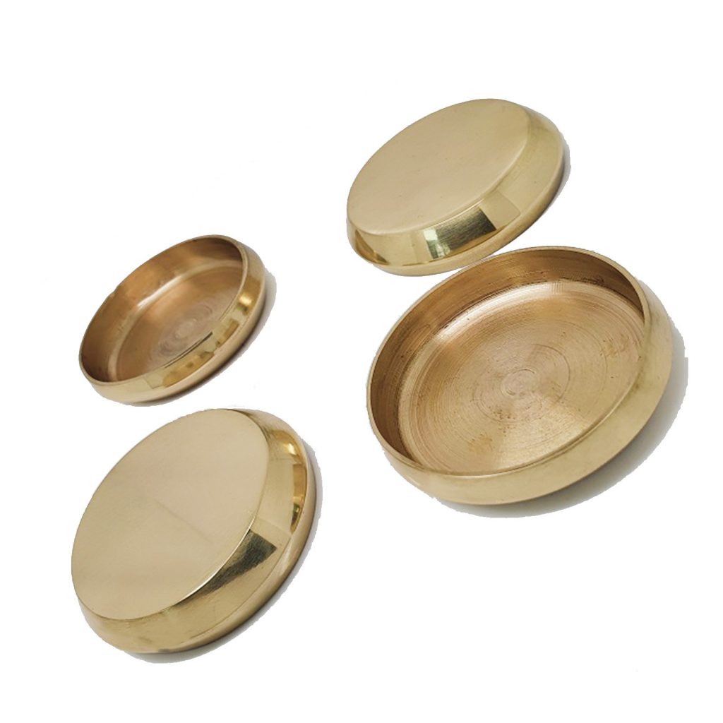 Brass Castor Cups (max 48mm internal dia) – Set of 4 | Upholstery Warehouse
