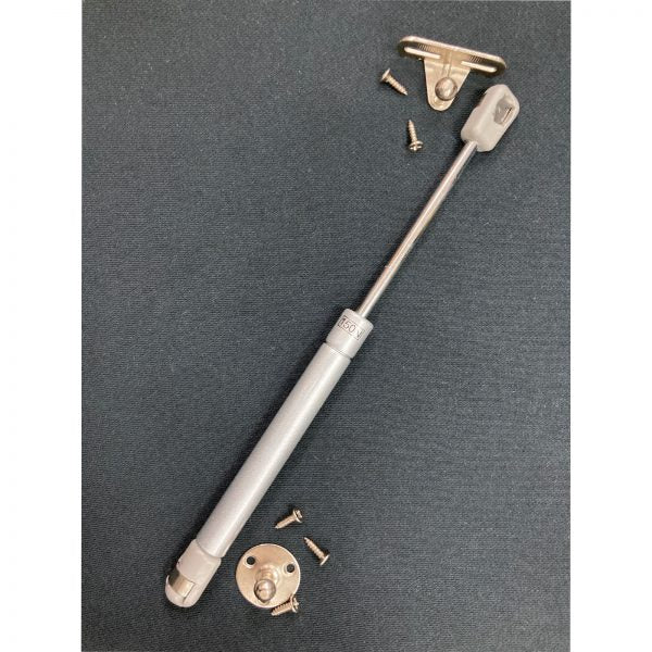 Box or Stool Lid Gas Strut – Brass Finish Hinge - 50mm wide for 16mm wall thickness | Upholstery Warehouse