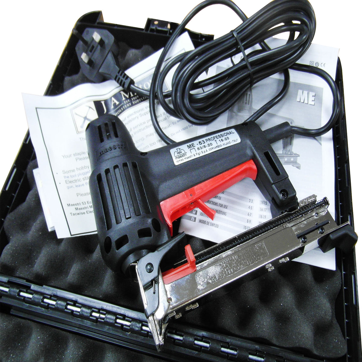 MAESTRI ME53 Electric Stapler & Pin Gun | Upholstery Warehouse