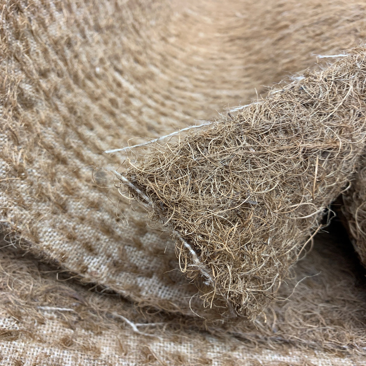 Needled Ginger Coir on Hessian Pads
