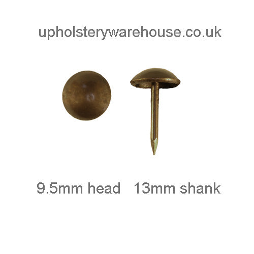 9.5mm ANTIQUE  Round High Domed Decorative Upholstery Nail