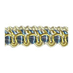 'Antique' Braid 7371 - Pale Blue/Gold