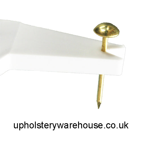 6mm BRASS PLATED Round High Domed Decorative Upholstery Nail.