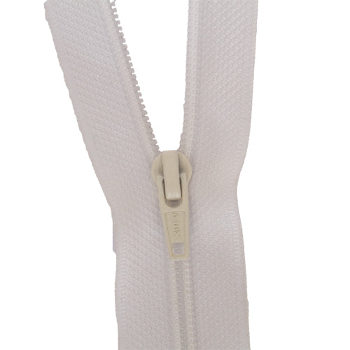 Zip No.5 - Continuous Mediumweight White Zipping