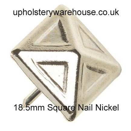 18.5mm Square NICKEL PLATED Nail