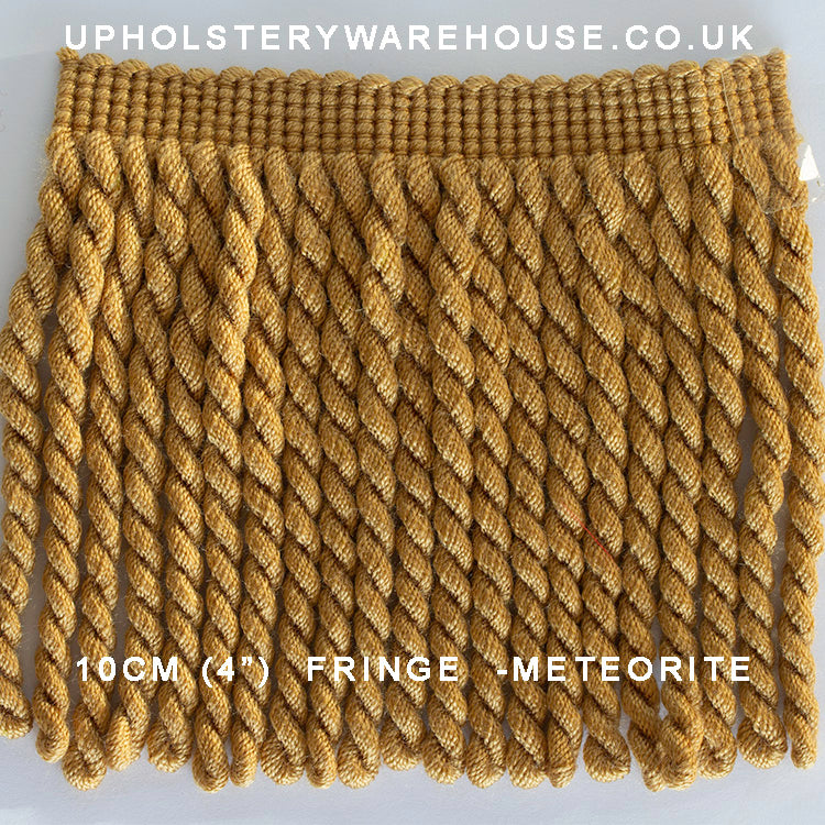 Zenith Bullion Fringe 12cm - Meteorite. - per metre.