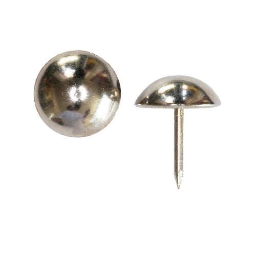 25mm NICKEL PLATED Round High Domed Decorative Upholstery Nail.