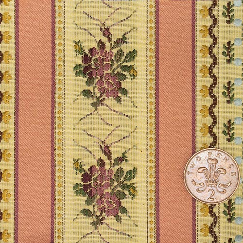 Regency Stripe Upholstery Fabric Pink