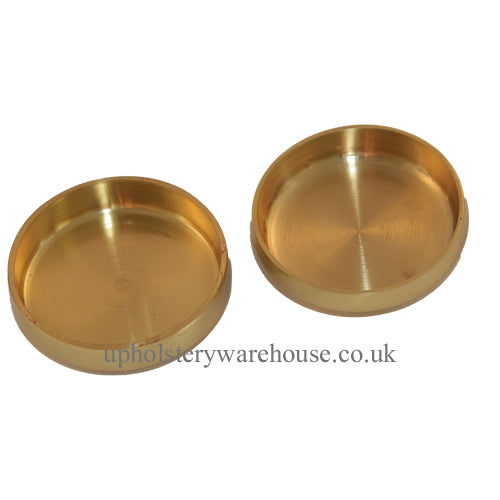 Brass Castor Cups 50mm Diameter (Pack 2)