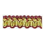 'Antique' Braid 7391 -  'Gold/Red'