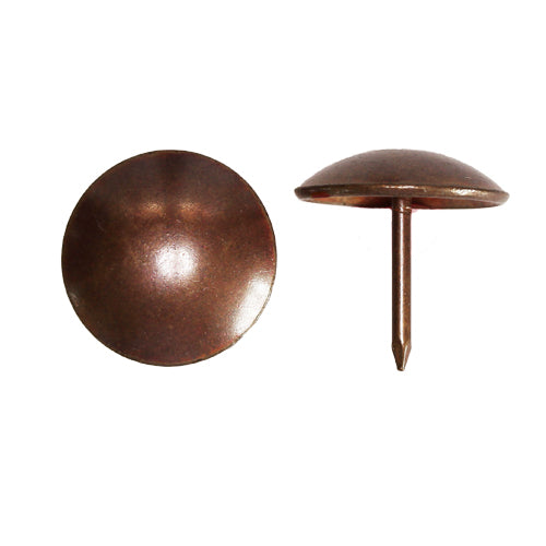 19mm 'FRENCH NATURAL' Round Low Domed Decorative Upholstery Nail.