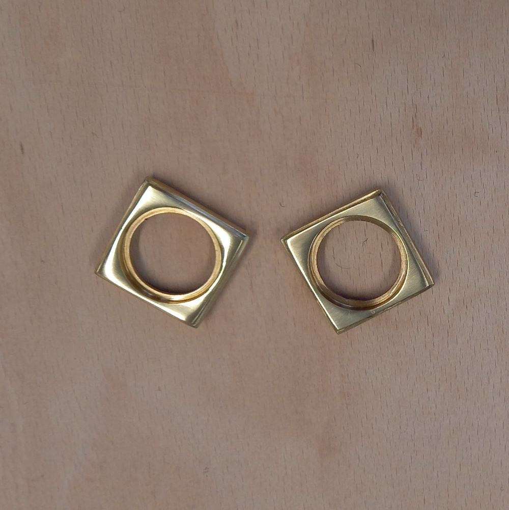 Brass Square Ferrules 32mm (pair)