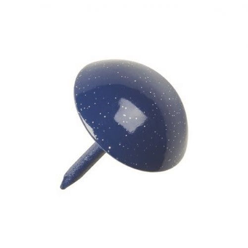 16mm 'Cobalt Blue-Silver' Powder Coated Upholstery Nail.
