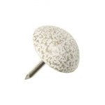 16mm 'Gold-White' Powder Coated Upholstery Nail. (pack 25)