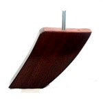 Wooden Curved Leg 110mm High - Mahogany Finish each