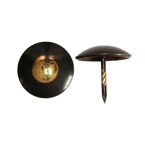 19mm 'BRONZE RENAISSANCE' Round Low Domed Decorative Upholstery Nail.