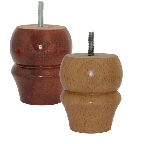 Round Wooden Leg 100mm High