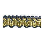 'Antique' Braid 7652 - Gold/Dark Blue.