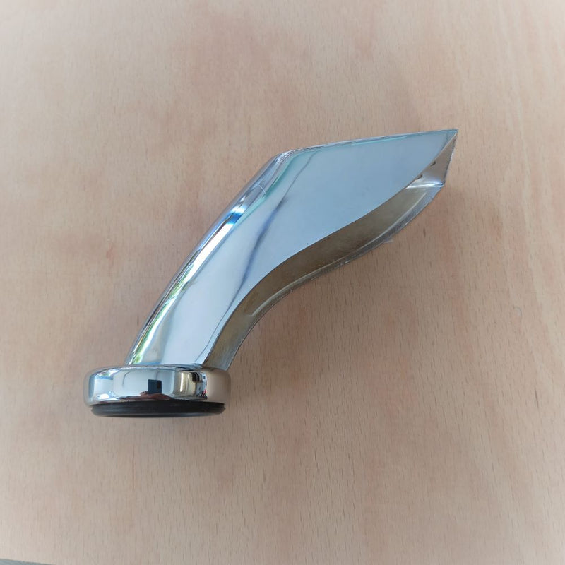 Metal 'Chrome' Curved Furniture Leg