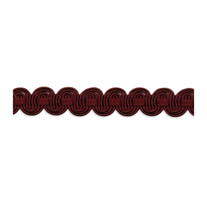 Minsk Scroll Braid - Bordeaux (Satin Finish)