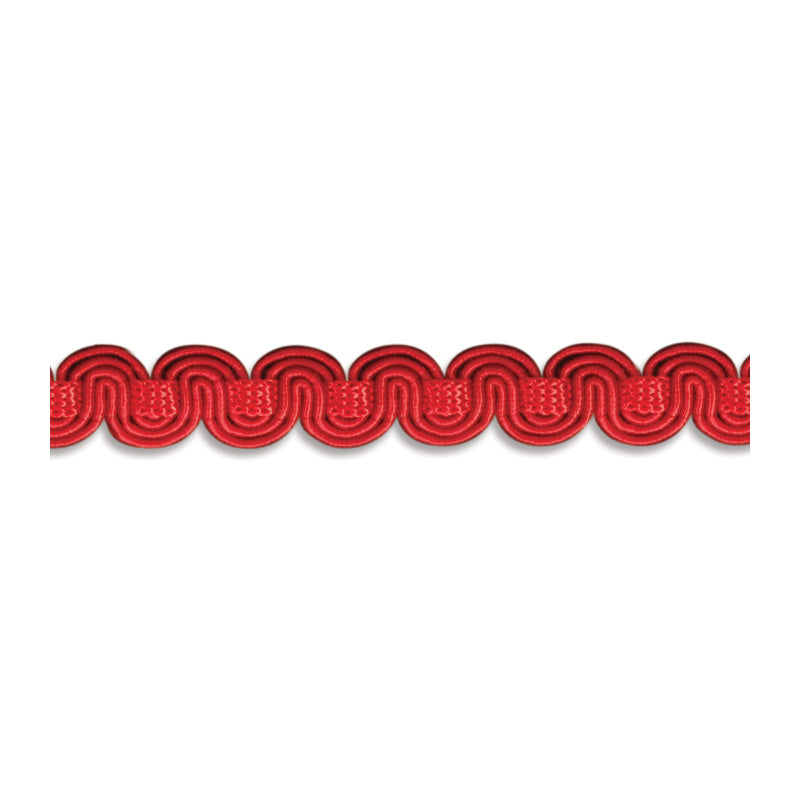 Minsk Scroll Braid - Cherry (Satin Finish)