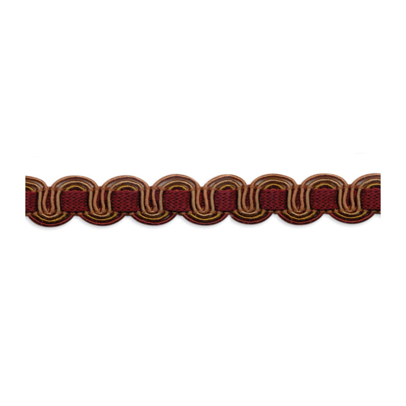 Minsk Scroll Braid - Mulberry (Satin Finish)