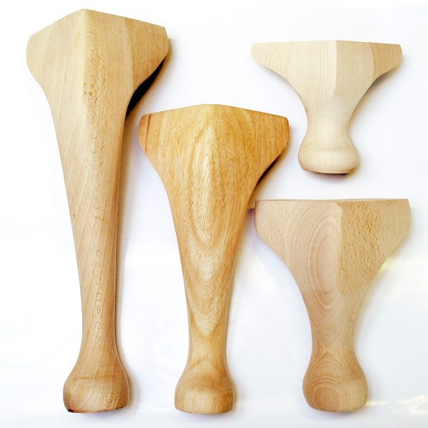 Queen Anne Legs - Sanded finish