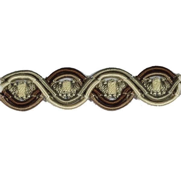 London Eye Braid - Colour 7082 Brown/Grey/Cream