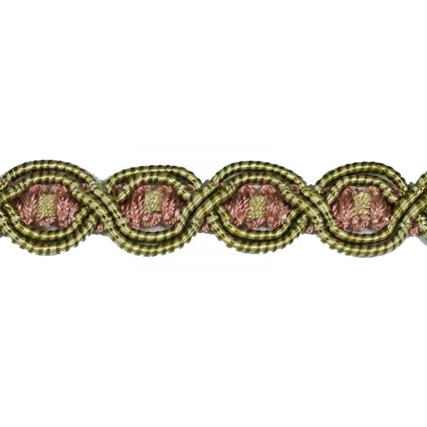 London Eye Braid - Colour. 7090 Pink/Green