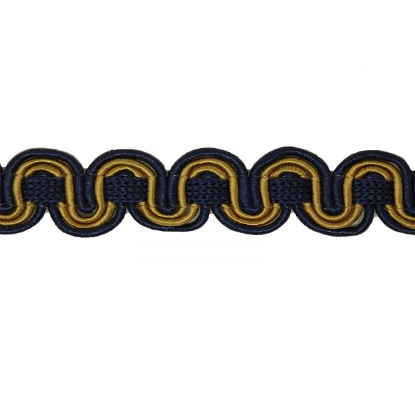 Strand Gimp Col. 152 Gold and Dark Blue