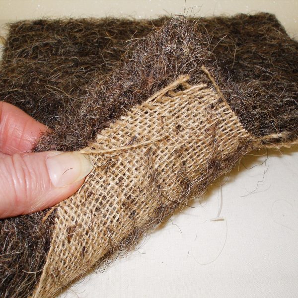 Needled Horse Hair on Hessian Pads