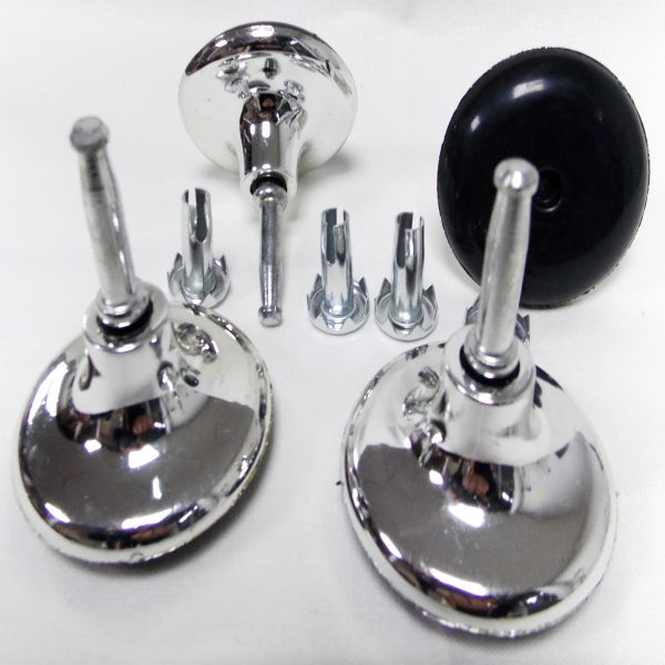 Rotatable Glides Peg/Socket Chrome