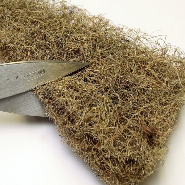 Rubberised hair/fibre